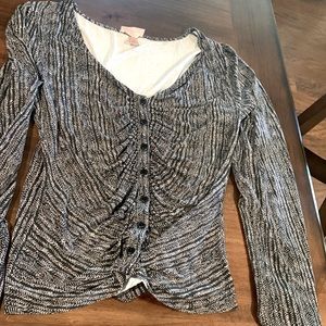 Long sleeve button blouse